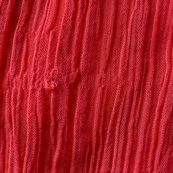 J. Crew Gwyneth Layered Slip Skirt in Red Crinkle Chiffon Size M - Picture 7 of 8